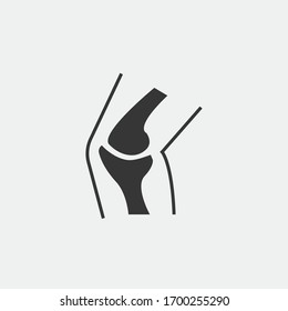 Knee Cap Joint Vector Icon Human Stock Vector (Royalty Free) 1700255290 ...