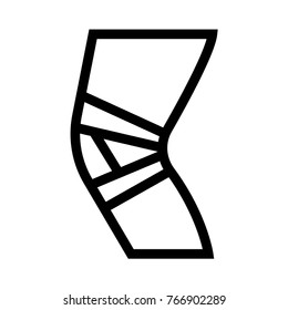 knee casting line icon