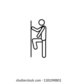 knee exercise icon. Element of medicine physiotherapy of legs icon for mobile concept and web apps. Thin line knee exercise icon can be used for web and mobile