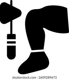 Knee Glyph Icon Vector Design