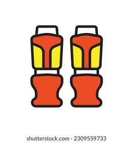 Knee Guard Icon Vector Illustration