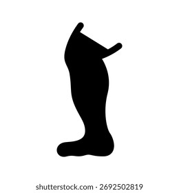 Ilustração de design de símbolo de vetor de ícone de joelho