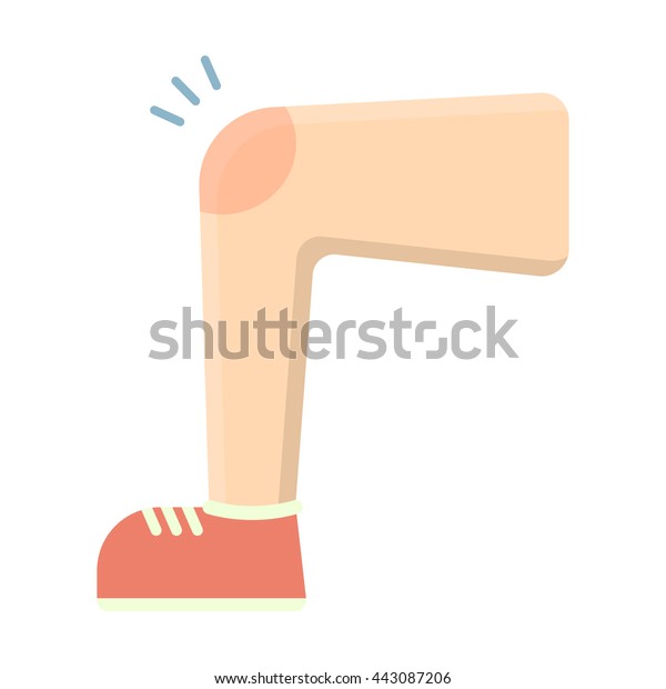 Knee Injury Icon Cartoon Stock Vector (Royalty Free) 443087206