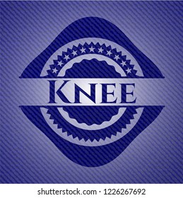Knee with jean texture