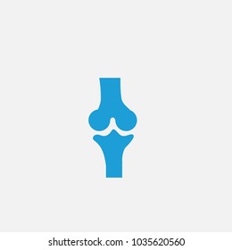 Knee joint bones icon