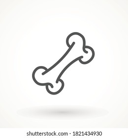 Knee joint bones icon. Joint flat icon. Single high quality outline symbol of human body for web design or mobile app. Thin line signs for design logo, visit card Outline pictogram