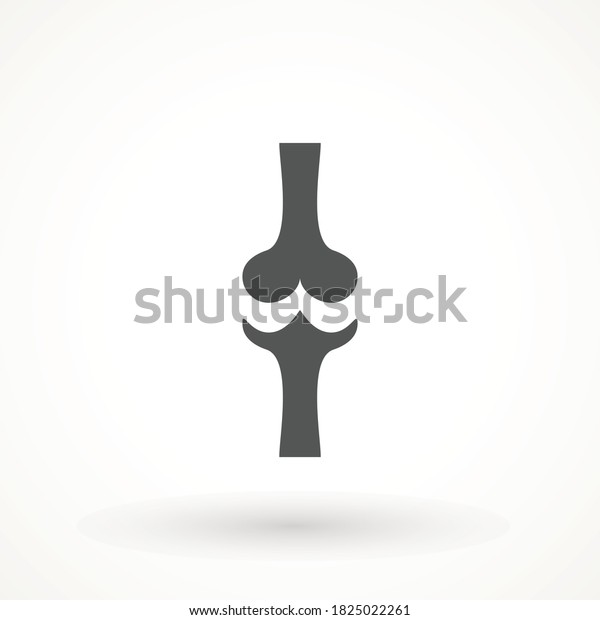 Knee Joint Bones Icon Joint Flat Stock Vector Royalty Free 1825022261 Shutterstock 3716