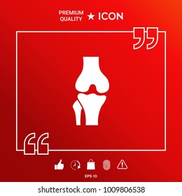 Knee joint icon