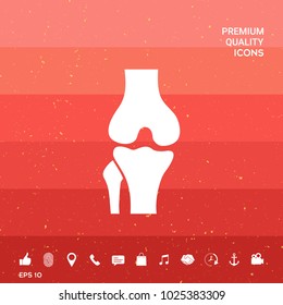 Knee joint icon