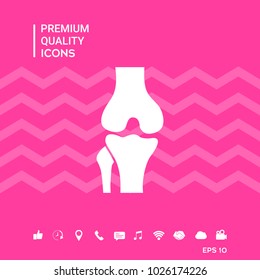 Knee joint icon