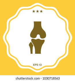 Knee joint icon