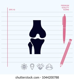 Knee joint icon