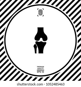 Knee joint icon
