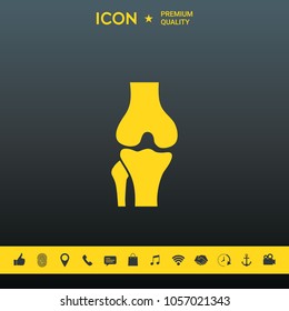 Knee joint icon