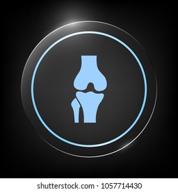 Knee joint icon