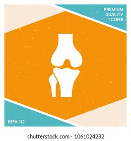 Knee joint icon