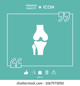Knee joint icon