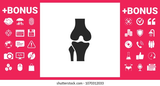 Knee joint icon Knee joint icon