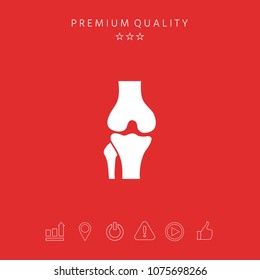 Knee joint icon