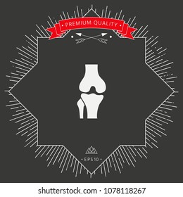 Knee joint icon