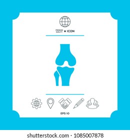 Knee joint icon
