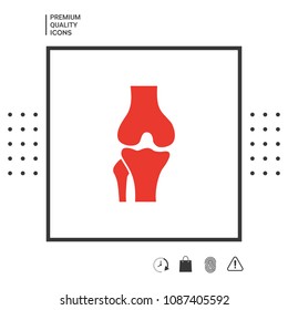 Knee joint icon