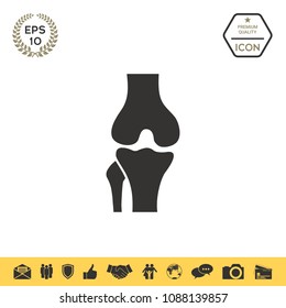 Knee joint icon