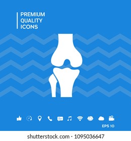 Knee joint icon