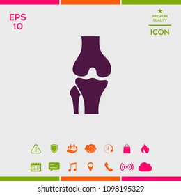 Knee joint icon
