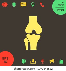 Knee joint icon