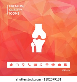 Knee joint icon
