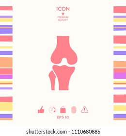 Knee joint icon