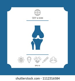 Knee joint icon