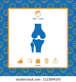 Knee joint icon