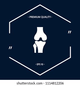 Knee joint icon