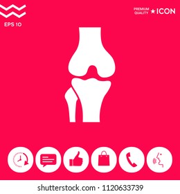 Knee joint icon