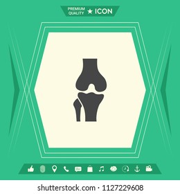 Knee joint icon