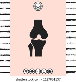 Knee joint icon