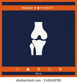 Knee joint icon