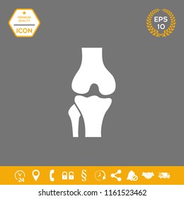 Knee joint icon