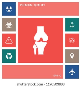 Knee joint icon