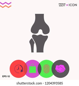 Knee joint icon