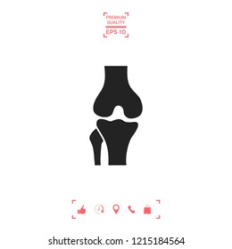 Knee joint icon