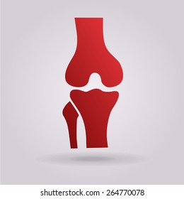 Knee joint icon