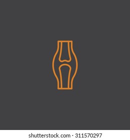 Knee joint icon