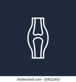 Knee joint icon