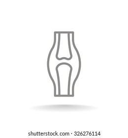 Knee joint icon