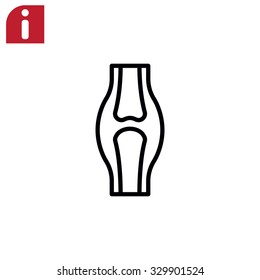 Knee joint icon