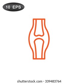Knee joint icon