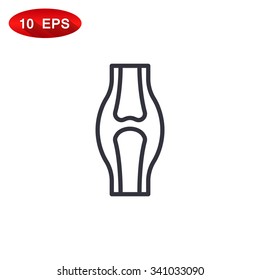 Knee joint icon